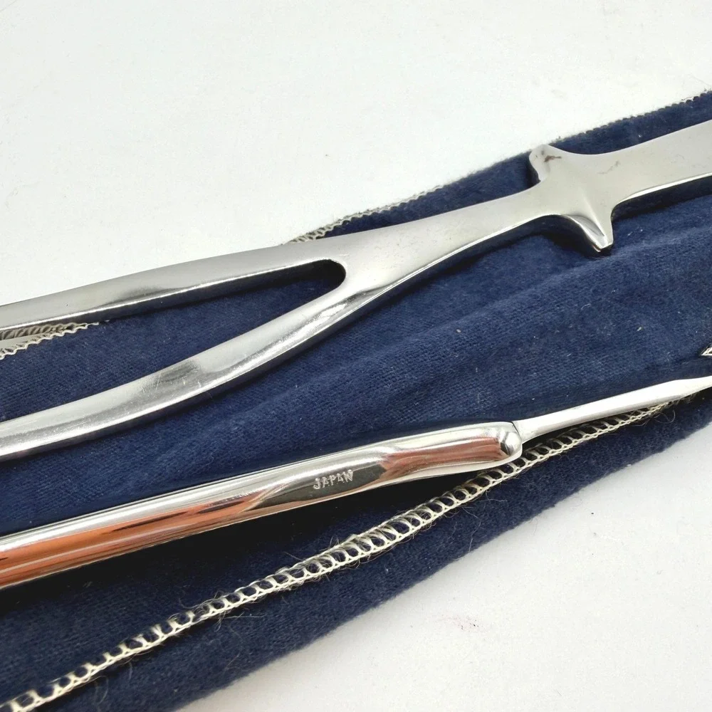 Patrician‎ Japan Stainless Steel Mid Century Modern Carving Knife and Fork Set